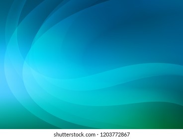 Light Blue, Green vector template with liquid shapes. An elegant bright illustration with gradient. A completely new template for your business design.