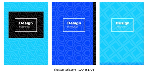 Light Blue, Green vector template for journals. Glitter abstract design concept with text box. Pattern notebooks, journals.