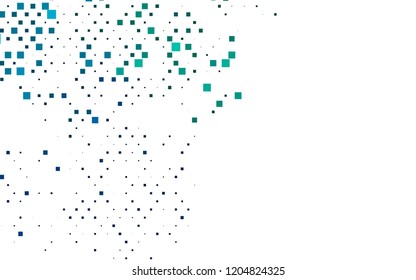Light Blue, Green vector template with crystals, rectangles. Rectangles on abstract background with colorful gradient. Pattern can be used for websites.
