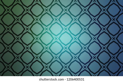 Light Blue, Green vector template with sky stars. Glitter abstract illustration with colored stars. Pattern for websites, landing pages.