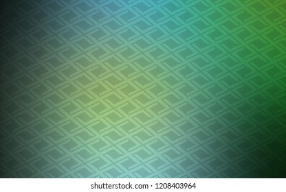 Light Blue, Green vector template with crystals, rectangles. Beautiful illustration with rectangles and squares. Pattern for commercials.