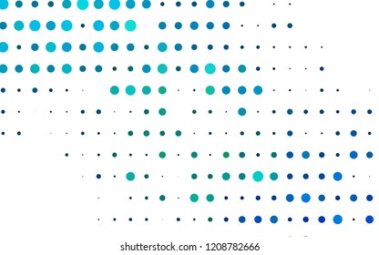 Light Blue, Green vector template with circles. Blurred decorative design in abstract style with bubbles. Design for business adverts.