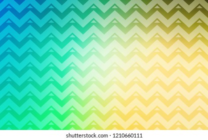 Light Blue, Green vector template with lines, triangles. Beautiful illustration with triangles in nature style. Best design for poster, banner.