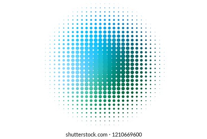 Light Blue, Green vector template with circles. Blurred bubbles on abstract background with colorful gradient. Pattern for beautiful websites.