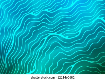 Light Blue, Green vector template with bubble shapes. Blurred geometric sample with gradient bubbles.  Marble style for your business design.