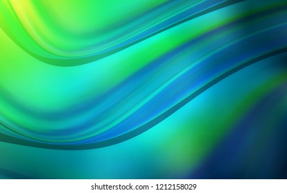 Light Blue, Green vector template with bubble shapes. Geometric illustration in marble style with gradient.  Brand new design for your ads, poster, banner.