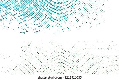 Light Blue, Green vector template with circles. Blurred bubbles on abstract background with colorful gradient. Design for posters, banners.