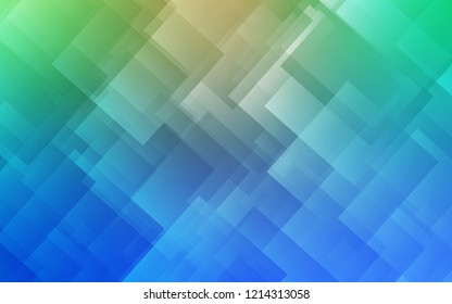 Light Blue, Green vector template with repeated sticks. Decorative shining illustration with lines on abstract template. The pattern for ad, booklets, leaflets.