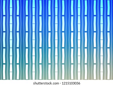 Light Blue, Green vector template with repeated sticks. Decorative shining illustration with lines on abstract template. The pattern can be used as ads, poster, banner for commercial.