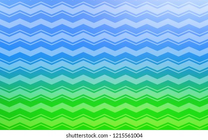 Light Blue, Green vector template with repeated sticks. Glitter abstract illustration with colorful sticks. Pattern for ads, posters, banners.