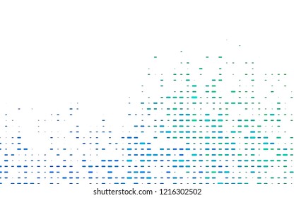 Light Blue, Green vector template with repeated sticks. Glitter abstract illustration with colored sticks. Best design for your ad, poster, banner.