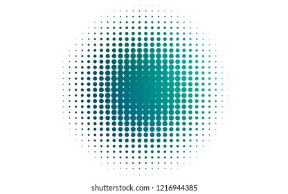Light Blue, Green vector template with circles. Blurred bubbles on abstract background with colorful gradient. Template for your brand book.