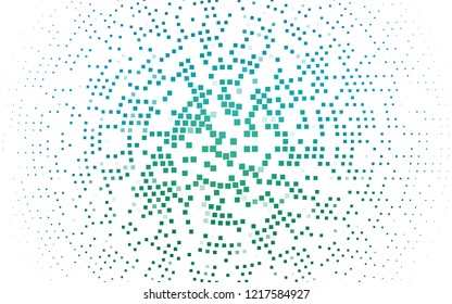Light Blue, Green vector template with crystals, rectangles. Beautiful illustration with rectangles and squares. Best design for your ad, poster, banner.