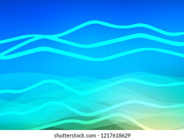 Light Blue, Green vector template with repeated sticks. Decorative shining illustration with lines on abstract template. Best design for your ad, poster, banner.