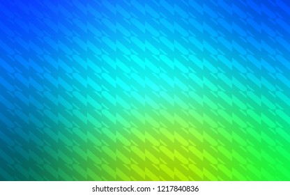 Light Blue, Green vector template with repeated sticks. Lines on blurred abstract background with gradient. Smart design for your business advert.