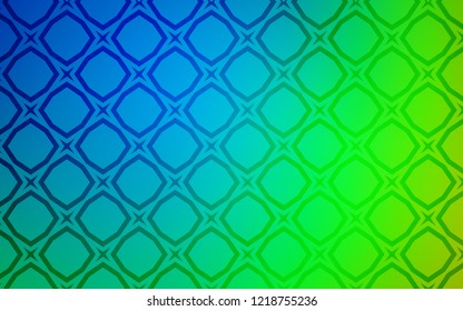 Light Blue, Green vector template with sky stars. Blurred decorative design in simple style with stars. Smart design for your business advert.