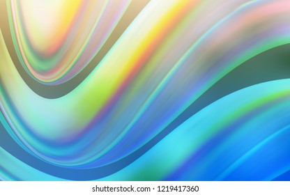 Light Blue, Green vector template with liquid shapes. Blurred geometric sample with gradient bubbles.  Pattern for your business design.