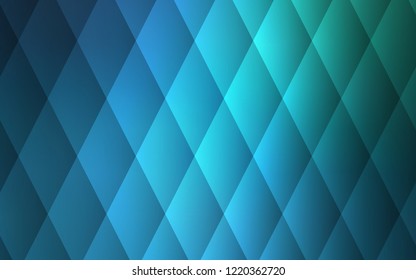 Light Blue, Green vector template with crystals, rectangles. Glitter abstract illustration with rectangular shapes. Pattern can be used for websites.