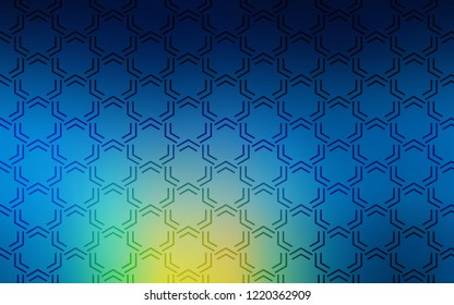 Light Blue, Green vector template with repeated sticks. Lines on blurred abstract background with gradient. Smart design for your business advert.