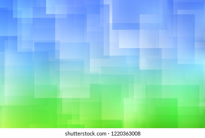 Light Blue, Green vector template with repeated sticks. Decorative shining illustration with lines on abstract template. Pattern for ads, posters, banners.