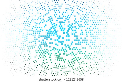 Light Blue, Green vector template with crystals, rectangles. Rectangles on abstract background with colorful gradient. Pattern can be used for websites.
