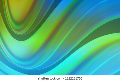 Light Blue, Green vector template with bubble shapes. A completely new color illustration in marble style. A completely new memphis design for your business.