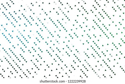 Light Blue, Green vector template with crystals, triangles. Abstract gradient illustration with triangles. Template for wallpapers.