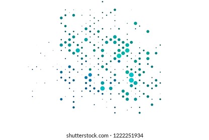 Light Blue, Green vector template with spots. Blurred bubbles on abstract backdrop with colorful gradient. Template for your brand book.