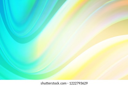 Light Blue, Green vector template with liquid shapes. Colorful illustration in abstract marble style with gradient. New composition for your brand book.