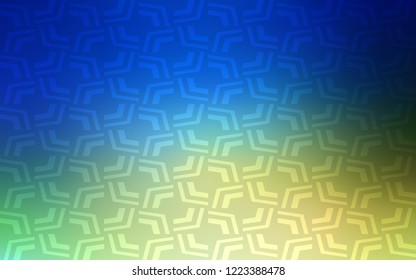 Light Blue, Green vector template with abstract circles. Brand new colored illustration in marble style with gradient. Pattern for your business design.