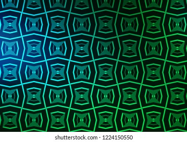 Light Blue, Green vector template with repeated sticks. Lines on blurred abstract background with gradient. Pattern for ads, posters, banners.