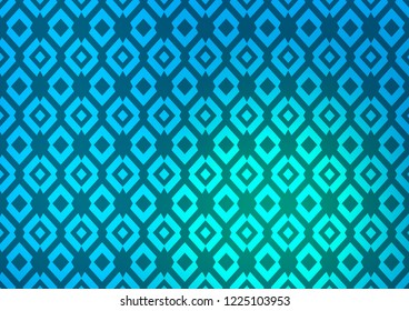 Light Blue, Green vector template with crystals, rectangles. Glitter abstract illustration with rectangular shapes. The template can be used as a background.