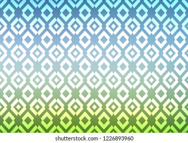 Light Blue, Green vector template with crystals, rectangles. Glitter abstract illustration with rectangular shapes. Modern template for your landing page.