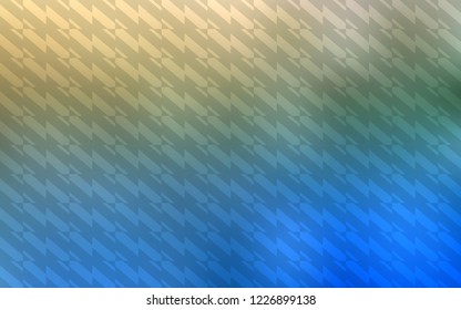 Light Blue, Green vector template with repeated sticks. Shining colored illustration with sharp stripes. Best design for your ad, poster, banner.