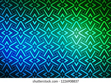 Light Blue, Green vector template with crystals, triangles. Beautiful illustration with triangles in nature style. Pattern for commercials.