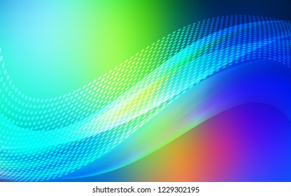 Light Blue, Green vector template with circles, triangles. Design with connection of dots and lines on colorful background. Pattern for textures of wallpapers.