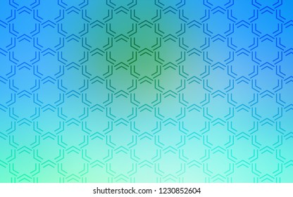 Light Blue, Green vector template with repeated sticks. Glitter abstract illustration with colored sticks. Pattern for ads, posters, banners.