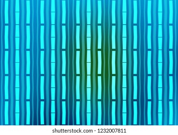 Light Blue, Green vector template with repeated sticks. Shining colored illustration with narrow lines. Best design for your ad, poster, banner.