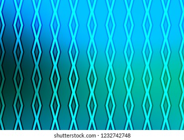 Light Blue, Green vector template with sticks, squares. Colorful decorative design in simple style with lines, rhombuses. Backdrop for TV commercials.