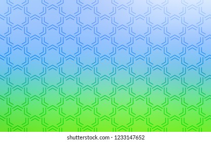 Light Blue, Green vector template with repeated sticks. Decorative shining illustration with lines on abstract template. Template for your beautiful backgrounds.