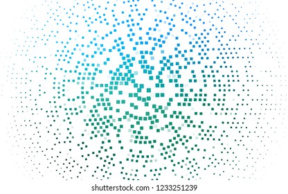 Light Blue, Green vector template with crystals, rectangles. Illustration with set of colorful rectangles. Smart design for your business advert.