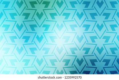 Light Blue, Green vector template with lines, triangles. Decorative design in abstract style with triangles. Smart design for your adverts.