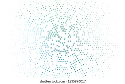 Light Blue, Green vector template with crystals, rectangles. Modern abstract illustration with colorful rectangles. The template can be used as a background.