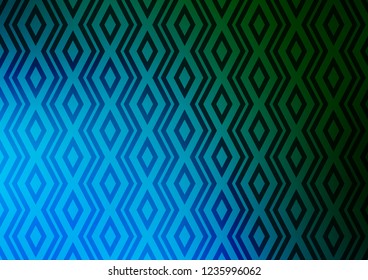 Light Blue, Green vector template with sticks, squares. Modern geometric abstract illustration with lines, squares. Backdrop for TV commercials.