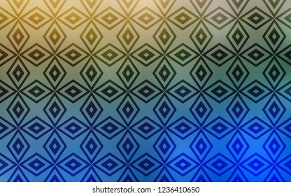 Light Blue, Green vector template with crystals, rectangles. Beautiful illustration with rectangles and squares. Modern template for your landing page.
