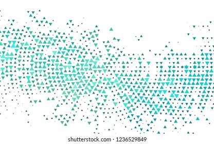 Light Blue, Green vector template with crystals, triangles. Abstract gradient illustration with triangles. Modern template for your landing page.