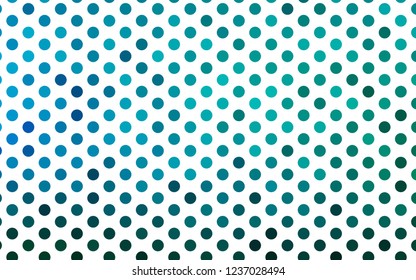 Light Blue, Green vector template with circles. Illustration with set of shining colorful abstract circles. Pattern for beautiful websites.