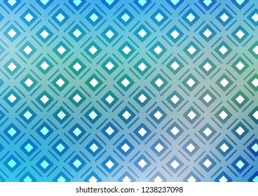 Light Blue, Green vector template with sticks, squares. Modern geometric abstract illustration with lines, squares. Pattern for business booklets, leaflets.