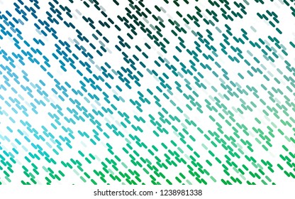 Light Blue, Green vector template with repeated sticks. Glitter abstract illustration with colored sticks. Smart design for your business advert.
