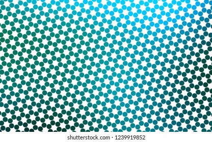Light Blue, Green vector template with circles. Illustration with set of shining colorful abstract circles. Pattern for ads, booklets.